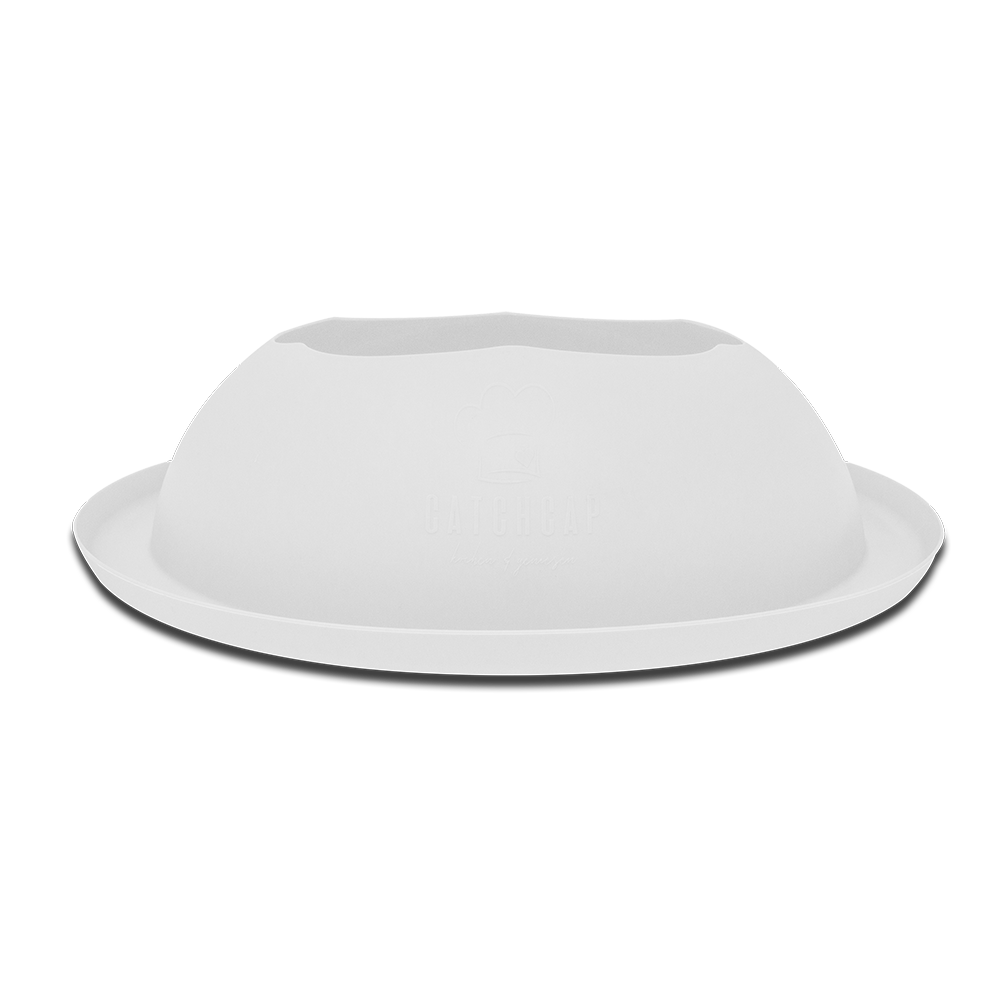 "CATCH CAP" Der Pfannen Spritzschutz mit 28 cm "Weiß"