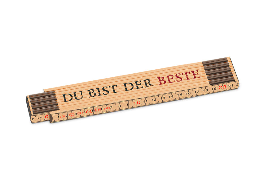 Zollstock mit Design Du bist der Beste