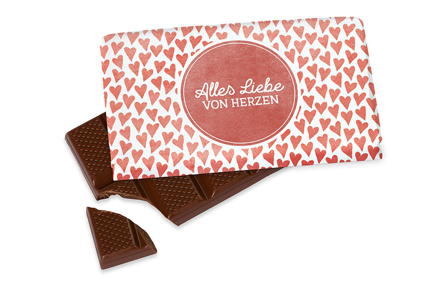 Geschenke Box "Alles Liebe von Herzen" - Rot