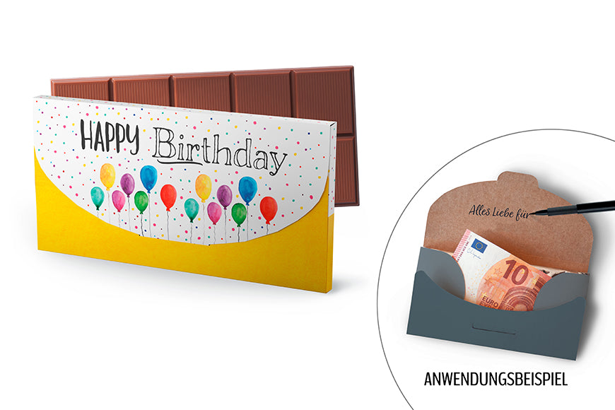 Geschenkebox "Happy Birthday" - Blau