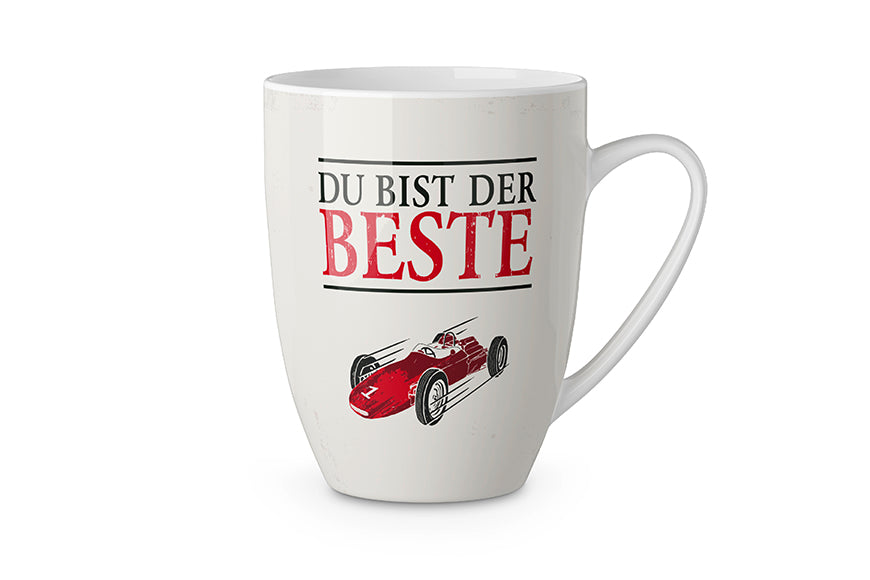 Großer Becher mit Design Du bist der beste