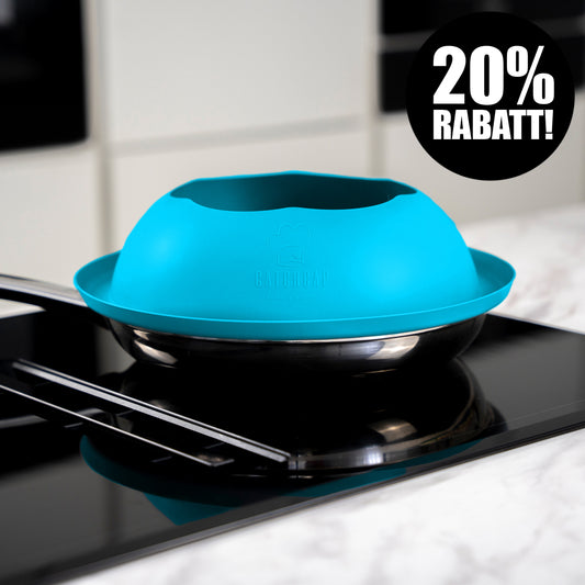 "CATCH CAP" Der Pfannen Spritzschutz mit 28 cm "Blau"
