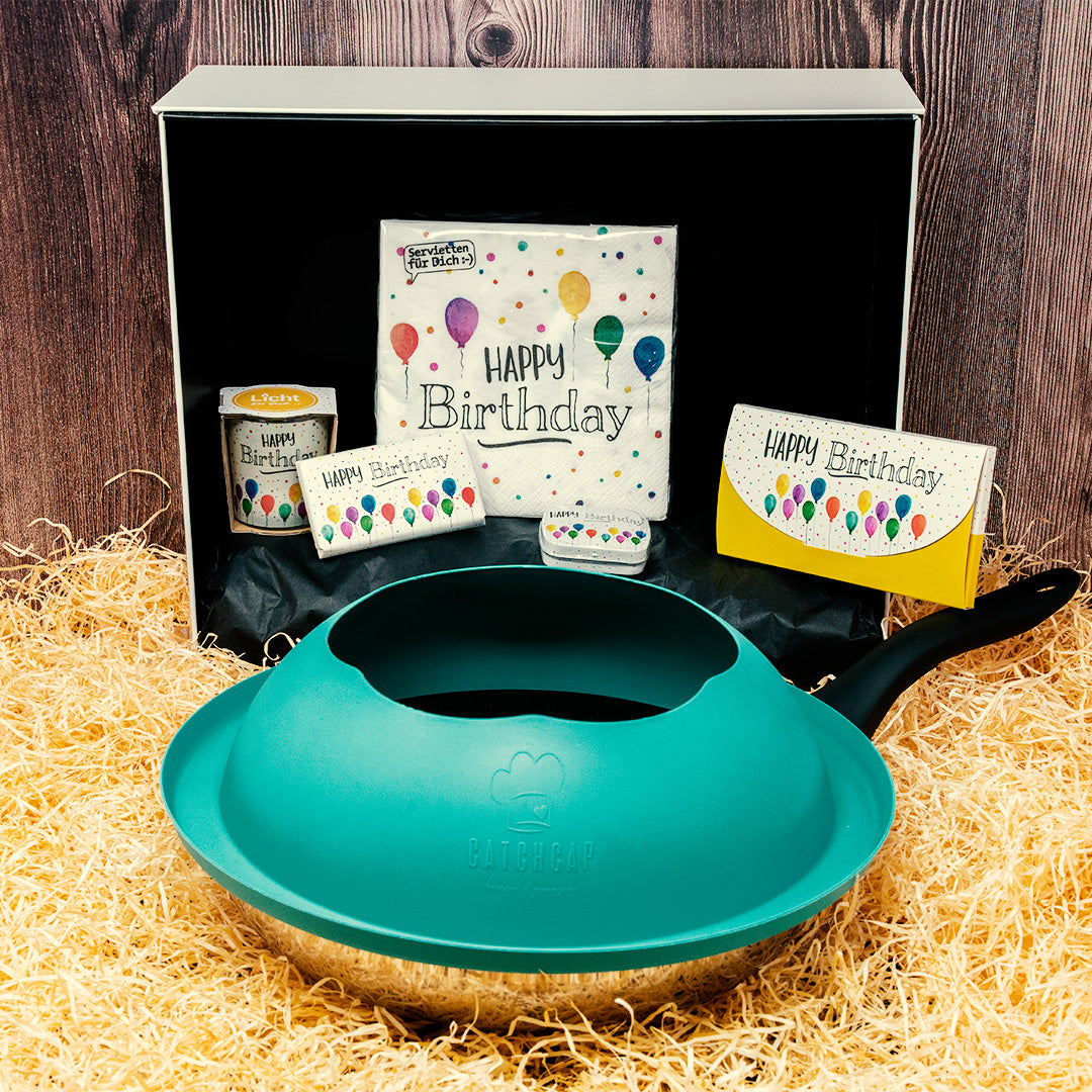 Geschenkebox "Happy Birthday" - Blau