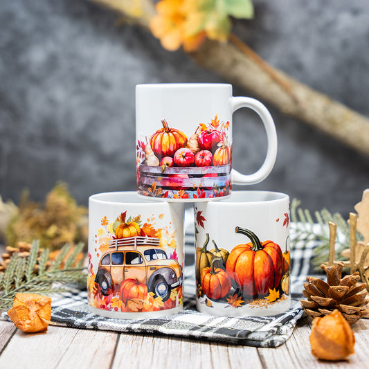 Kaffeetassen Herbst