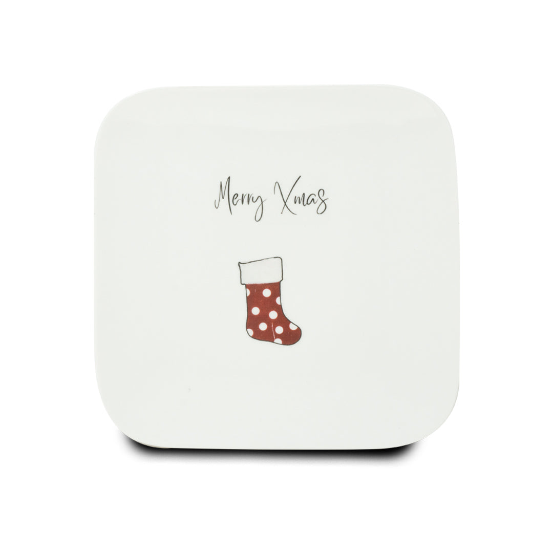 Teller mit Motiv "Merry Xmas"