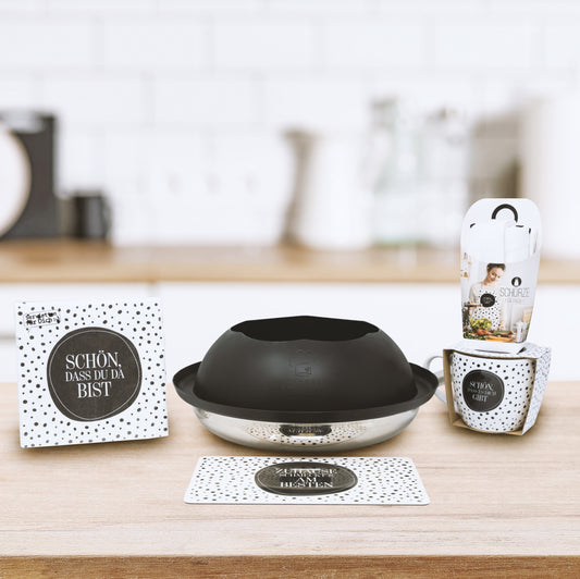 Set "CATCHCAP" Schön, dass du da bist - Schwarz