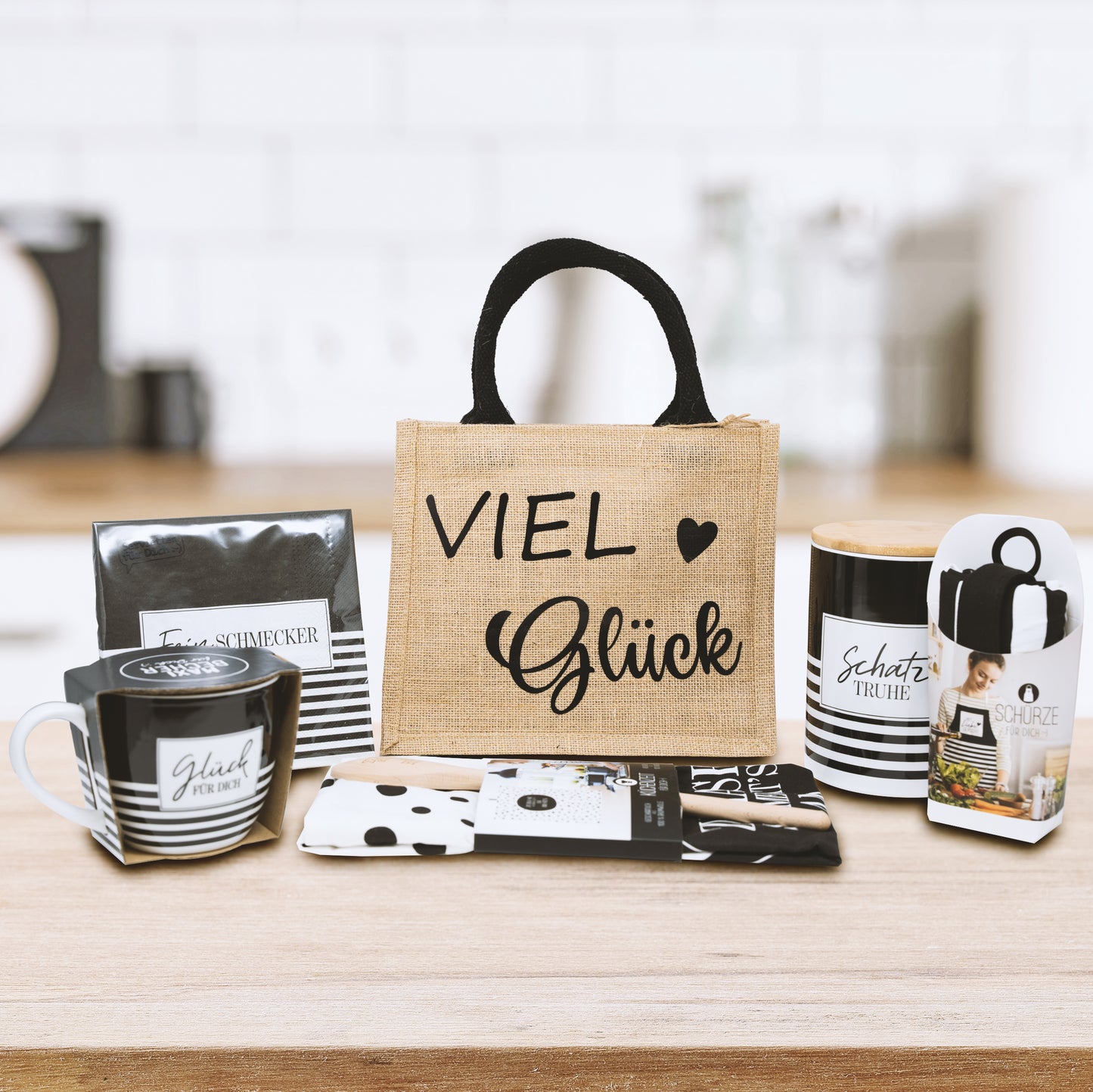 Set Viel Glück - Schwarz